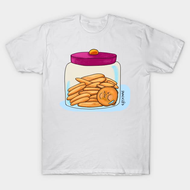 A jar of cookies T-Shirt by Snacks At 3